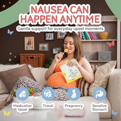 MommaBear Nausea & Motion Sickness with Real Honey & Ginger – (5 Pack) - size: 5 Count (Pack of 1)