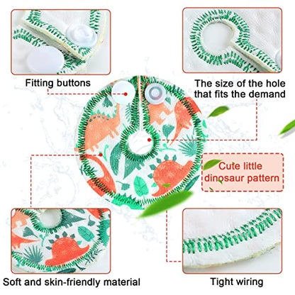 Breling 24 Pack G Tube Pads Cotton Button Covers for Care