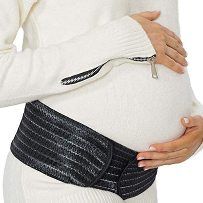NeoTech Care 3-in-1 Maternity Pregnancy Support, Postpartum Belly Wrap & Pelvis Belt/Brace/Band (White, Small Size) - color: White, size: S