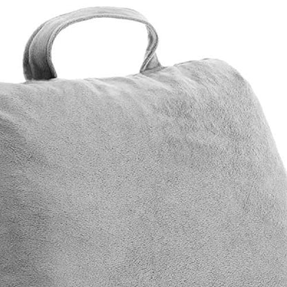 Linenspa Backrest Reading Pillow with Arms — Shredded Foam - color: Stone, size: Standard without Neck Support
