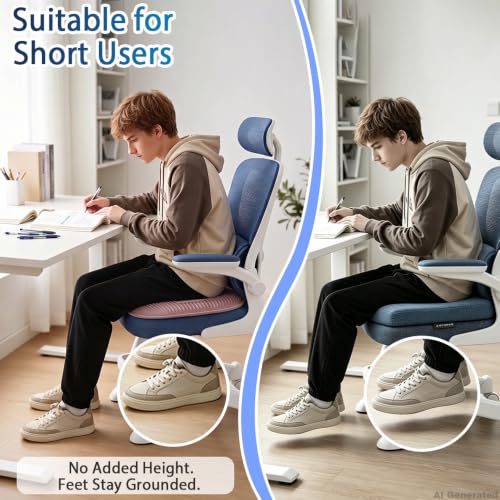 Cooling Gel Seat Cushion for Long Sitting, Pink - color: Pink