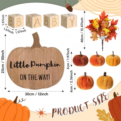 11 Pcs Fall Pregnancy Announcement Set Baby Reveal Ideas - style: Fall