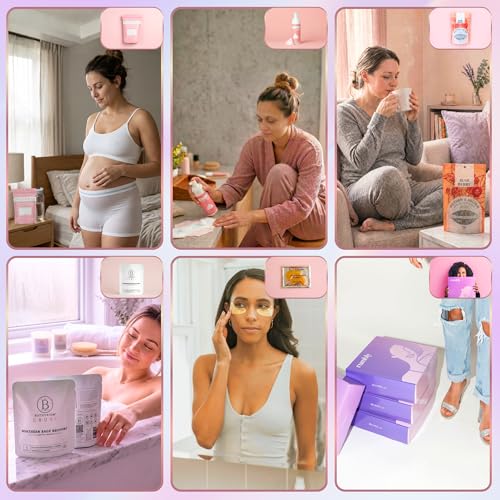 Postpartum Essentials Box, 6 Piece Gift Set for New Moms - size: Postpartum