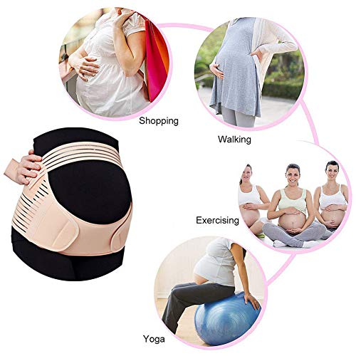 Pregnancy Belly Band 3-in-1 Elastic Maternity Support Reduce Pain - size: 2X-Large (Pack of 1)