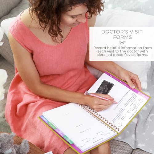 Clever Fox Pregnancy Journal, Expecting First Time Mom Planner Spring Green - color: Spring Green, size: 9" x 10.5" Regular Edition