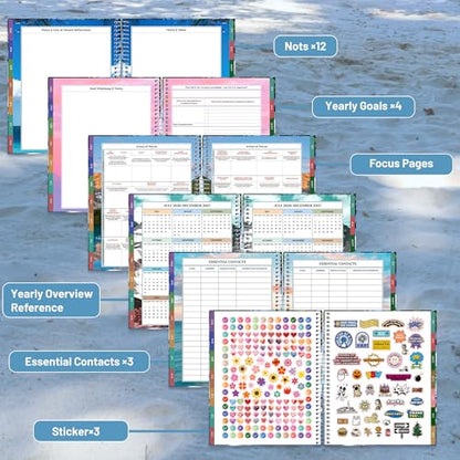 CAGIE Planner 2026-2027 Weekly and Monthly,18 Month (Jul. 26-Dec. 27) - color: Blue