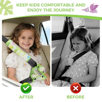 COOLBEBE Kids Seat Straps Cover Pad, Green - color: Green