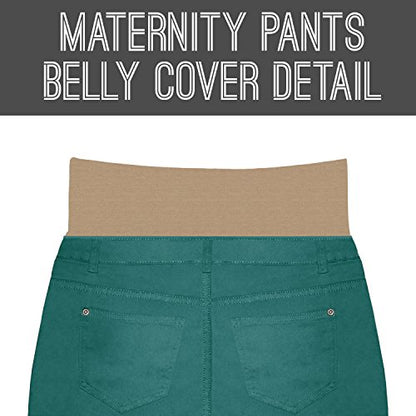 Hybrid & Company Women's Maternity Stretch Jeans - color: Jade, size: Small