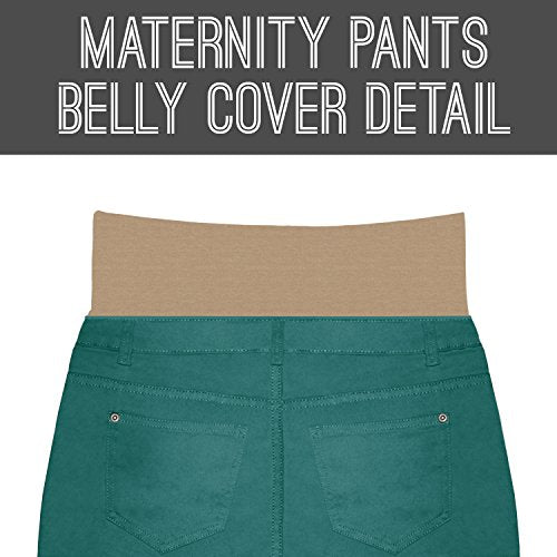 Hybrid & Company Women's Maternity Stretch Jeans - color: Jade, size: Medium