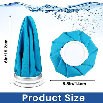 Honoson 4 Pack Reusable Ice Bag Hot Cold Bag Leakproof, Classic Pure Style - style: Classic Pure Style