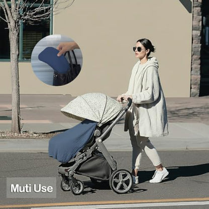 Muslin Nursing Covers for Breastfeeding, Navy Blue - color: Navy Blue