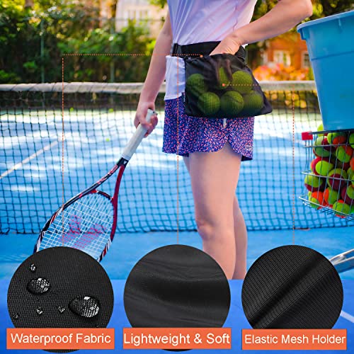 Tennis & Pickleball Ball Holder Waist Pouch for Practice, Training & Drills