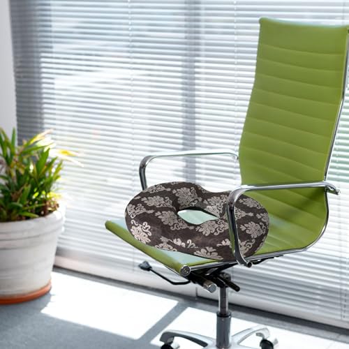 Donut Pillow for Hemorrhoids Seat Cushion for Tailbone Pain Relief - color: Flowers