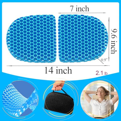 Small Foldable Seat Cushion 14x9.6x0.9 Inches, Portable Gel Seat Cushion - size: (Foldable) 0.9-Inch (2.29 cm) Thick
