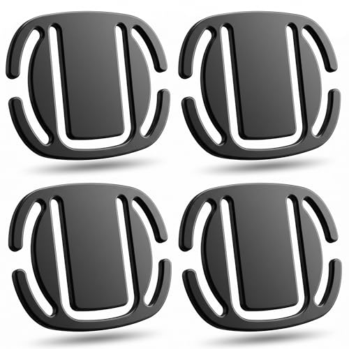 PHOBA Car Shoulder Strap Positioner Clip, Black 4 Pack, Durable Nylon Strap Adjuster for Neck Comfort, Strap Guide for Better Strap Placement, Universal Fit, Easy Clip On Install