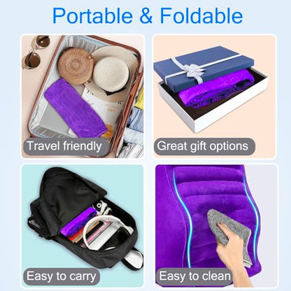 Inflatable Wedge Pillow for Traveling, Blow Up Travel Wedge Pillow