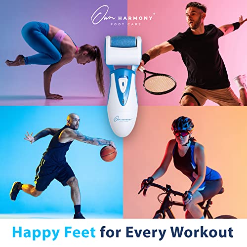 Own Harmony Electric Foot Callus Remover - Rechargeable Pedicure File Tool - color: Blue