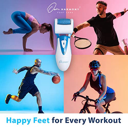 Own Harmony Electric Foot Callus Remover - Rechargeable Pedicure File Tool - color: Blue