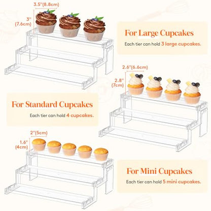 Lifewit 12″ Spice Rack, Perfume Cologne Stand, Tool-Free Assembly, 1 Pcs - color: Clear, size: 12″3-Tier,1 pc
