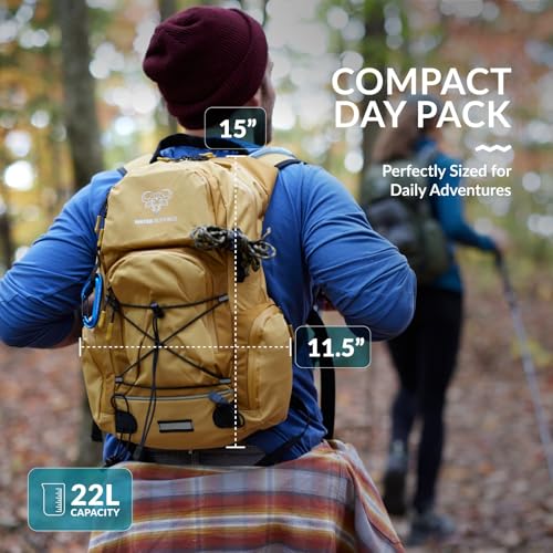 Water Buffalo Sherpa 22L Hiking Hydration Backpack, 2L Bladder - color: Canopy