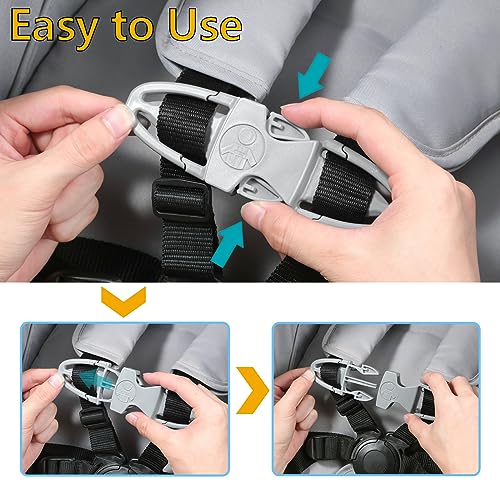 Chest Clip Guard for Car Seat, Black, 6.89 x 3.98 in, 1 Pack - color: Black