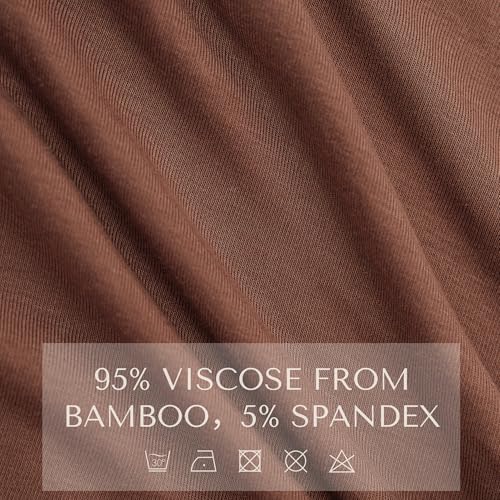 Konssy Rayon Made from Bamboo Nursing Cover for Breastfeeding - color: Chestnut