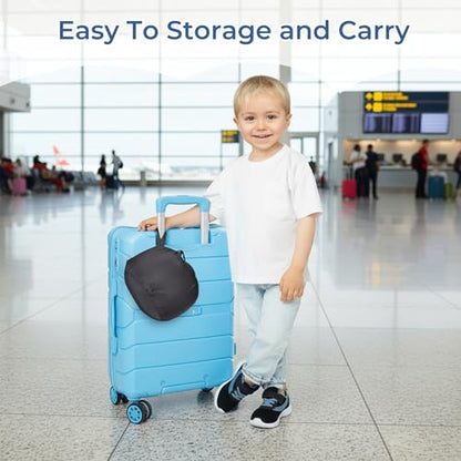COOLBEBE Kids Travel Neck Pillow, Head Support for Car Seat & Plane, Black - color: Black & Grey