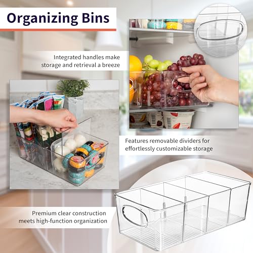 ClearSpace Pantry Organizers and Storage and Cabinet Organizer, 2 Pack - size: 10.5"L x 6"W x 3.5"H