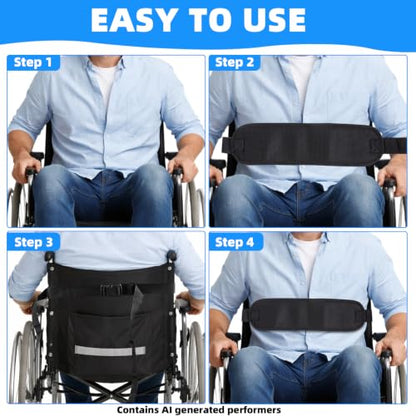 Wheelchair Seatbelt, Anti-Slip Restraint Strap for Dementia Patients