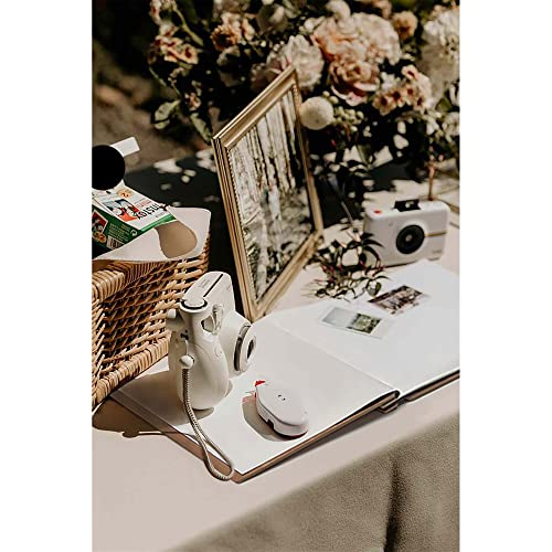 Calculs Baby Shower Picture Book Polaroid 'so little so loved' Party Guest Book Babies Scrapbook, White Cover, Rose Gold Foil Stamping, Blank White Pages - color: White & Rose Gold