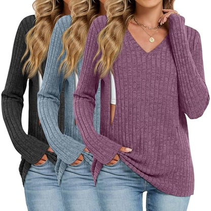 Oakgarden 3 Pack Women's Maternity Nursing Tops Mom Clothes 3Color M