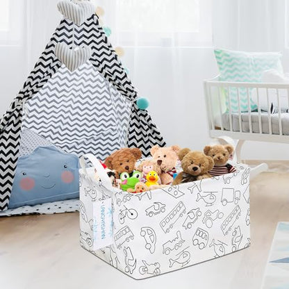 Rectangular Collapsible Vehicle Storage Basket Nursery Organizer - color: REC Vehicle
