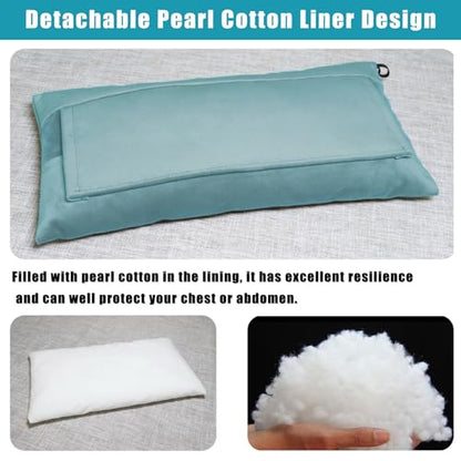 Post Surgery SeatBelt Pillow for Pregnancy Mastectomy Hysterectomy Recovery - color: Light Blue