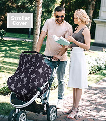 Metplus Car Seat Cover for Babies, Carseat Canopy & Nursing Covers (Cactus) - color: Cactus