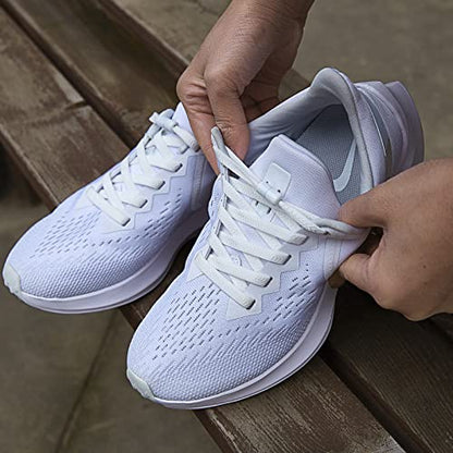 2 Pair Elastic No Tie Flat Shoe Laces for Kids and Adults - Elastic No Tie Shoelaces System - color: White+solid Beige