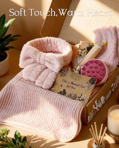11pcs Natural Pampering Spa Gift Baskets for Women, Rose - color: Rose