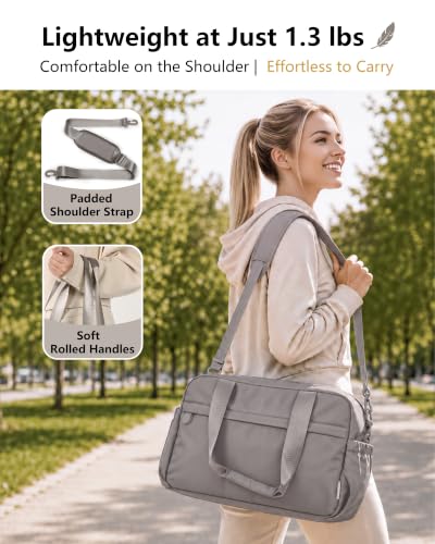Expandable Travel Bag, Underseat Carry-On Weekender, Taupe - color: Taupe