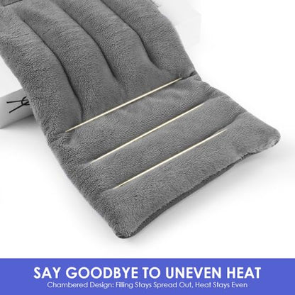 Microwave Heating Pad for Pain Relief, 8 x 18 Grey - color: Heat Pad04 -Grey