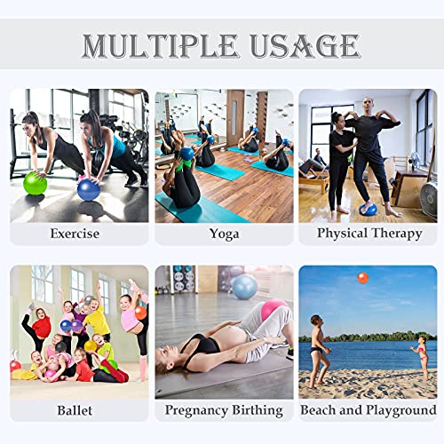 Soft Pilates Yoga Ball, Small Exercise Ball, Mini Rubber Workout Equipment