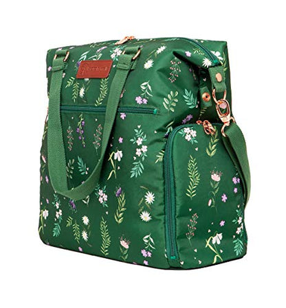 Sarah Wells Lizzy Breast Pump Tote (Olive You) - color: Olive Floral