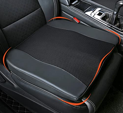 Lofty Aim Car Seat Cushion, Memory Foam Car Seat Cushions for Long Driving - color: Black