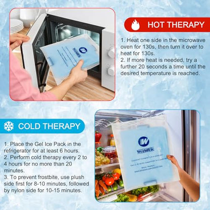 BLOBUSTE Full Back Ice Pack for Injuries, XXL, 21"x13" - style: ice pack for back pain reilef