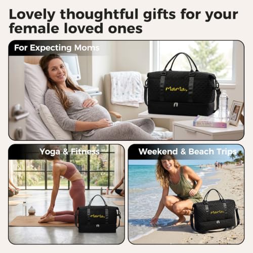 Large Maternity Hospital Bag, Black - color: Black