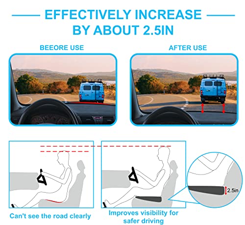 Allaboutsla Car Seat Cushion, Car Seat Cushions for Long Driving - color: Black