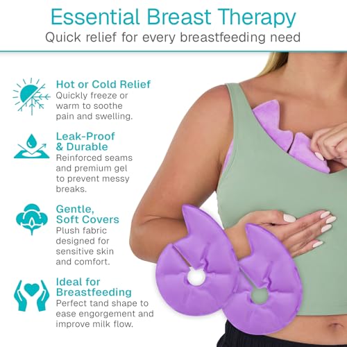 Arctic Flex Breast Ice Packs (2 PCS)- Hot & Cold Therapy, Surgery Recovery