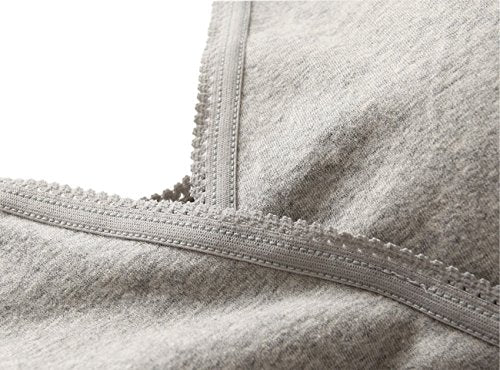 Women's Cotton Tank Sleep Bra for Maternity and Nursing - color: Grey+olive, size: X-Large