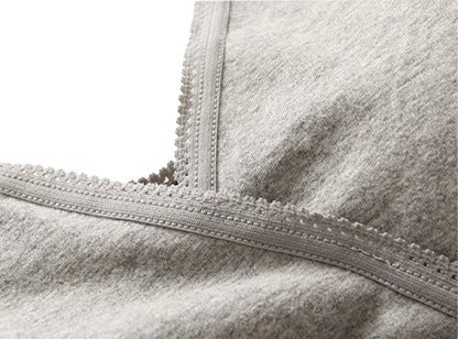 Women's Cotton Tank Sleep Bra for Maternity and Nursing - color: Grey+olive, size: X-Large