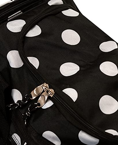 Rockland 19" Polyester Duffel Bag, Black Dot - color: Black Dot, size: 19"