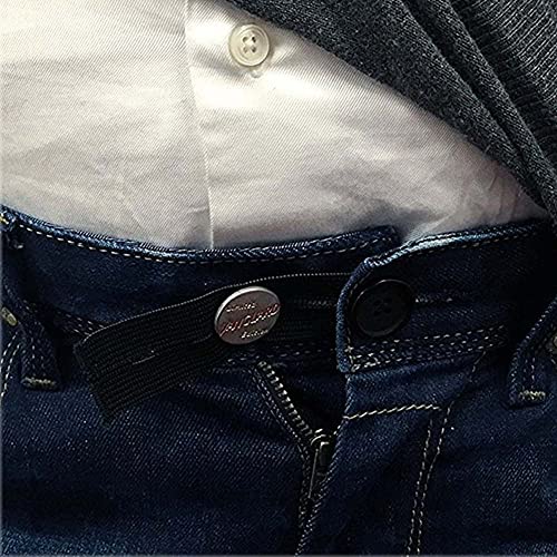 BlingKingdom 5 PCS Adjustable Elastic Button Extenders for Women, Men Pants