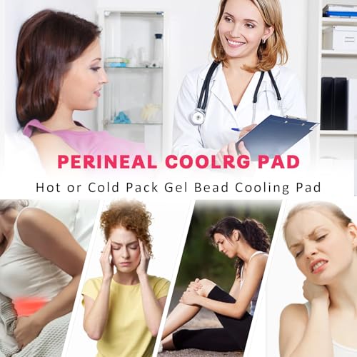 Perineal Cooling Pad, Postpartum Cold Packs Gel Bead Ice Pack Cold Therapy for Women After Pregnancy and Delivery（Pink - color: Pink